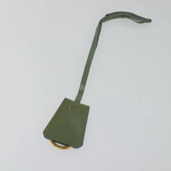 PRADA Galleria Hand Bag Safiano leather 2way Green Gold Auth - Picture 11 of 16